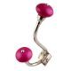Neon Pink Silver Iron Hooks